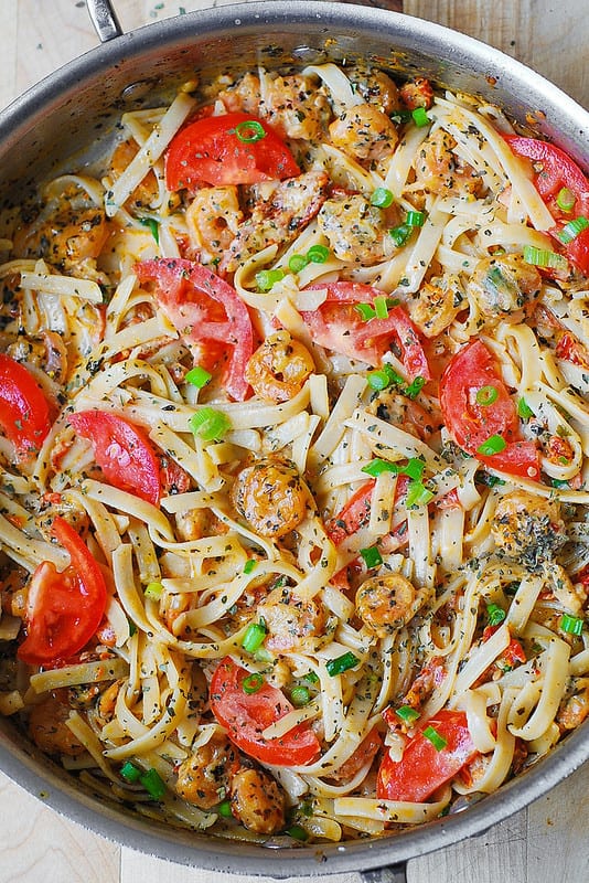 One-Pot Tomato Basil Pasta Meal Prep